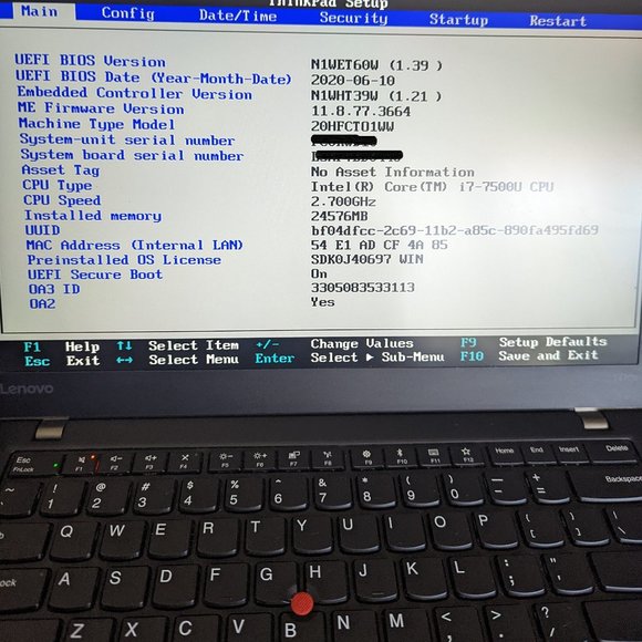 Lenovo Thinkpad T470s - Picture 2 of 7